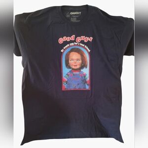 Chucky Navy Shirt 3XL 100% Cotton NWOT